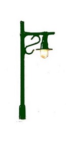 Victorian Street/Platform Lamp - green