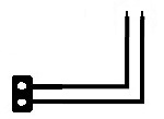 2-Wire Connecting Lead with Socket Only (x2)