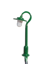 Swan Neck Street Lamp - green (25mm high)