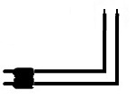 2-Wire Connecting Lead with Plug Only (x2)