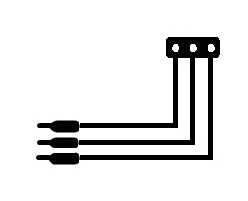 3-Wire Short Extension Lead (x2)