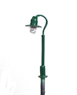 Swan Neck Street Lamp - green